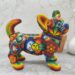Chihuahua Figurine Huichol Statue Of Mexican Folk Art, Dog Wixarika As A Mexican Decorative Sculpture , Made Of Resin And Beads