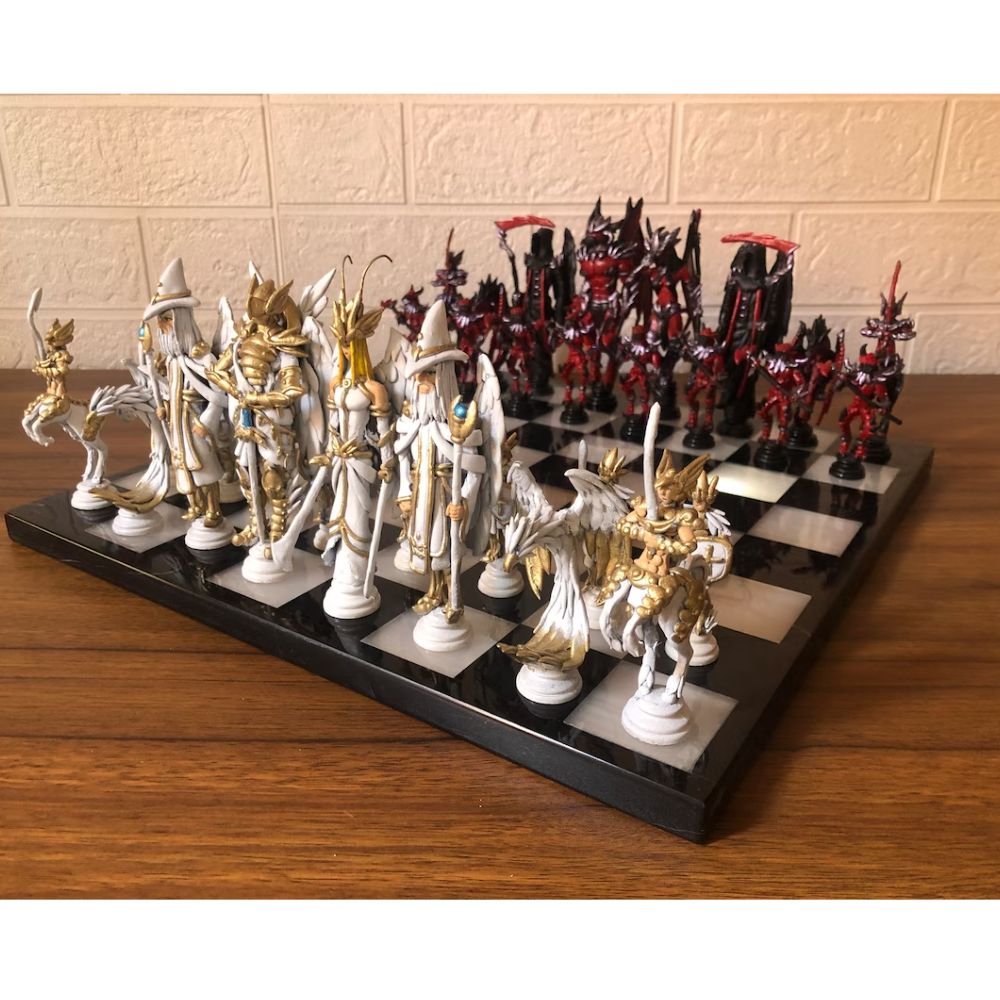 Angels vs Demons Chess Set: A Battle of Mythical Proportions