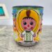 Cappuccino Cup, Frida Mexican Coffee Mug, Puebla Talavera Pottery, Ceramic Thermos, Handmade Lead-Free Includes Lid, Custom Available