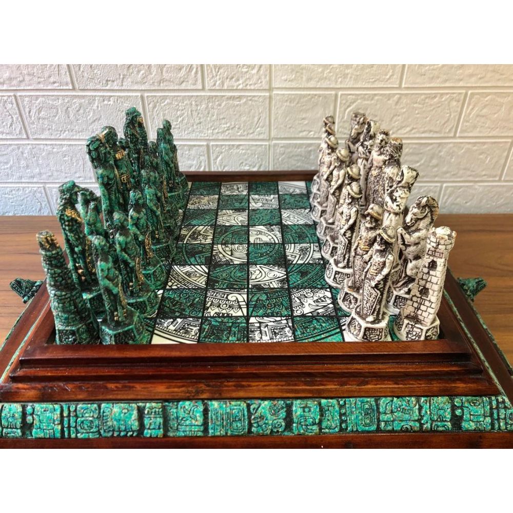 Aztec Chess Set: Unleash the Power of Ancient Warriors