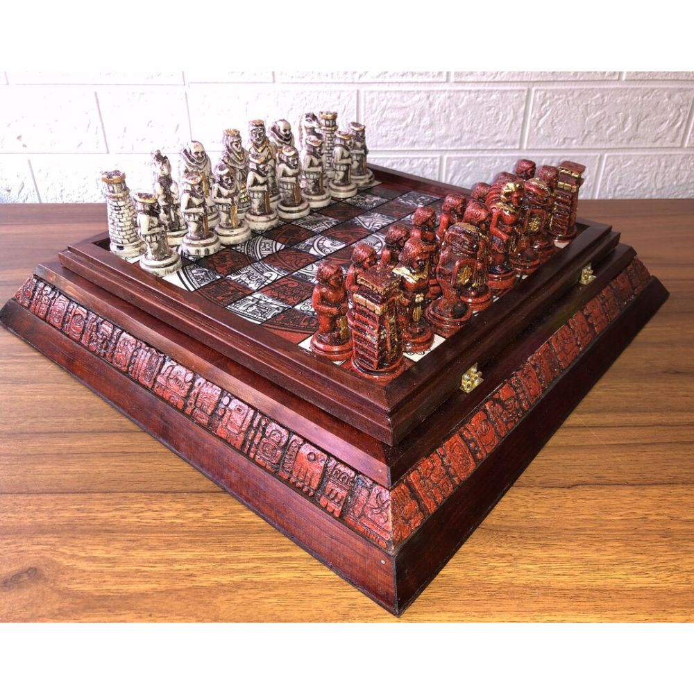 Aztec Mayan Chess Set: Ancient Civilizations Clash