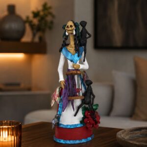 10.5” Catrina, Frida Kahlo Doll, Day of the dead, Human skeleton, Mexican decorations, Sugar skull