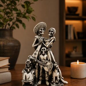 Family Coco Catrinas, Dia De Los Muertos - Day Of The Dead, Human Skeleton, Mexican Catrina, Skull Sculpture,  Catrina  Figurine, Ofrenda