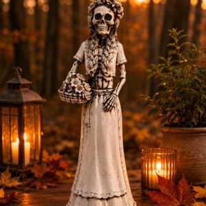 Picnic Catrina, Dia De Los Muertos - Day Of The Dead, Human Skeleton, Mexican Catrina, Skull Sculpture,  Catrina Skeleton Figurine, Ofrenda