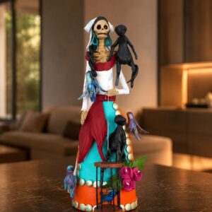 10.5” Catrina, Frida Kahlo Doll, Day of the dead, Human skeleton, Mexican decorations, Sugar skull