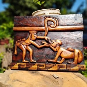 Aztec Art, Mayan art, Mexican painting, The dentist,  Prehispanic, Wood carving, Handcrafted ASK FOR CUSTOMIZE