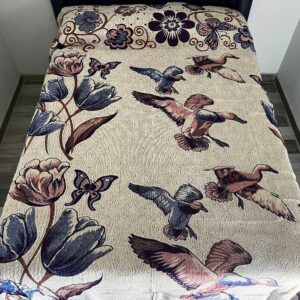 Mexican blanket, Butterflies design, Bed cover, Full size blanket