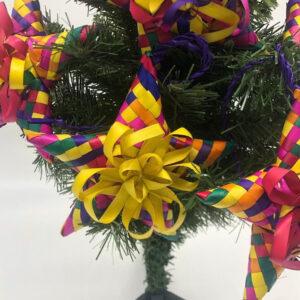 6 Christmas ornaments, Mexican ornaments, Mexican christmas, Made of palm leaves, Ideal for the Christmas tree, inspired by Mexican art