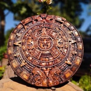 Prehispanic Aztec Art, Aztec calendar, Mexican painting, Wood carving, Handcrafted ASK FOR CUSTOMIZE