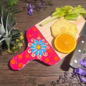 Alebrije Painted cutting board, Rustic cutting board, Small cutting board, Wood chopping board, Chesse serving board