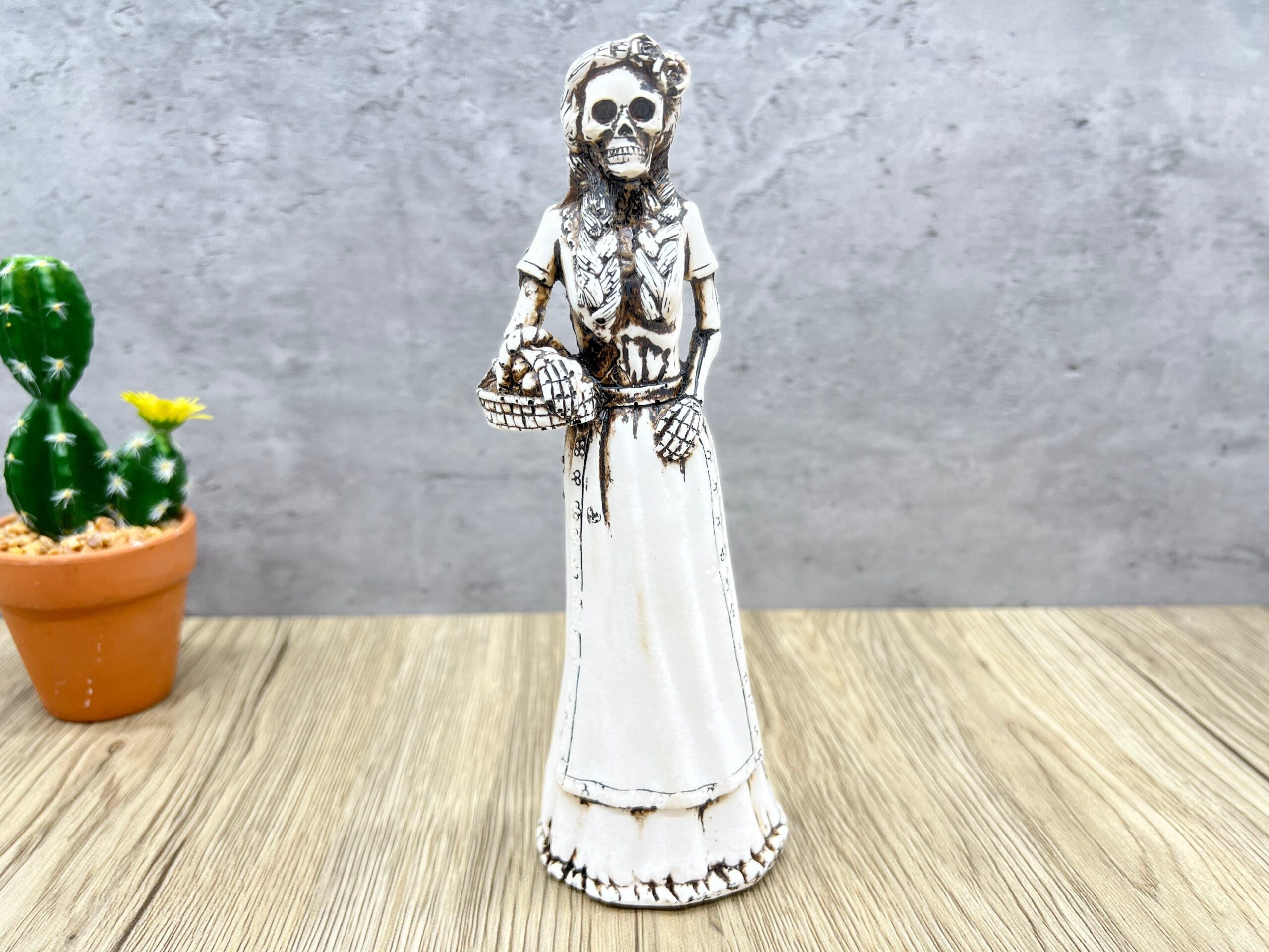 Picnic Catrina, Dia De Los Muertos - Day Of The Dead, Human Skeleton, Mexican Catrina, Skull Sculpture,  Catrina Skeleton Figurine, Ofrenda - Image 2