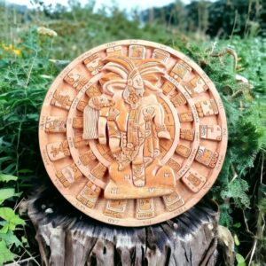 Prehispanic Mayan Art, Mayan calendar, Mexican painting, Popocatepetl and Iztaccihuatl, Wood carving, Handcrafted ASK FOR CUSTOMIZE