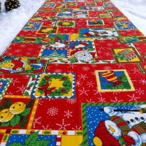 Christmas Navidad Table Cover Sugar Charm Design, Festive  Decor Dinning Table Cloth, Navidad Tablecloth, Santa Claus Decorations