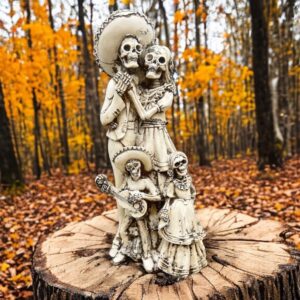 Family Catrinas, Dia De Los Muertos - Day Of The Dead, Human Skeleton, Mexican Catrina, Skull Sculpture,  Catrina  Figurine, Ofrenda Decor