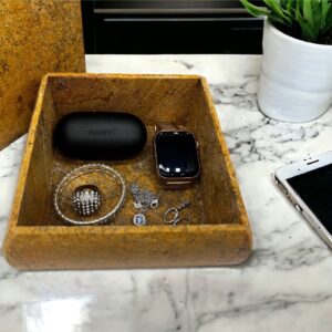 Large jewelry box, Cosmetic box, Marble jewelry box, Stone jewelry box, Jewelry storage tray, Vanity tray bathroom