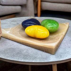 Onyx Hearts Tray for Home Decor Solid Onyx Handmade- Heart Figurine Vintage Collectible, Shelf Decor Valentine’s Day