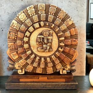 Prehispanic Perpetual calendar, Mayan Art, Mayan calendar, Mexican painting, Wood carving, Handcrafted ASK FOR CUSTOMIZE
