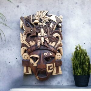 Prehispanic Wooden mask, Mayan culture, Mexican wall art, Hand  carved ASK FOR CUSTOMIZE