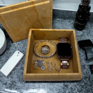 Large jewelry box, Cosmetic box, Marble jewelry box, Stone jewelry box, Jewelry storage tray, Vanity tray bathroom