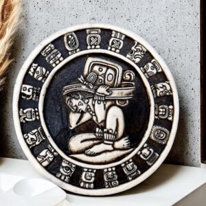 Mexican decoration, Mexican folk art, Prehispanic, Mayan wall decor, Mayan art, Mexican painting, Mayan calendar