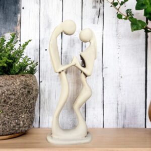 Resin Sculpture of Entwined Lovers - Handcrafted Eternal Embrace Art, Transparent Modern Home Decor, Romantic Centerpiece, Artistic
