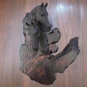 Ironwood Horse Handcarfted Sculpture In 1 Piece  From Desert Sonora Mexico Palo Fierro Carved Vintage And Rustic  Home Decor Hanging