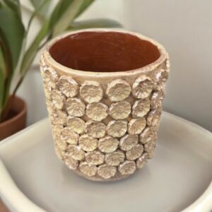 Flower Planter Pot Glazed Michoacán México Handcrarted By Artisans,  Pottery Vase Dry Herbs Indoor & Outdoor Handmade Home Decor Garden