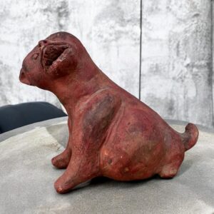 Xoloizcuintle Xolo Ancient Mexico History , Prehispanic Mythology Vintage Rustic Clay Mateial Folk Art Home Decor