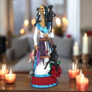 10.5” Catrina, Frida Kahlo Doll, Day of the dead, Human skeleton, Mexican decorations, Sugar skull
