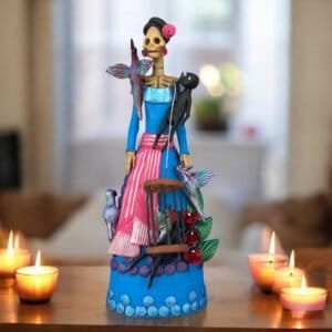 10.5” Catrina, Frida Kahlo Doll, Day of the dead, Human skeleton, Mexican decorations, Sugar skull