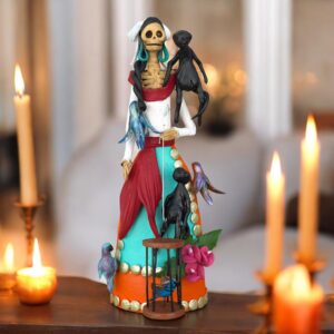 10.5” Catrina, Frida Kahlo Doll, Day of the dead, Human skeleton, Mexican decorations, Sugar skull