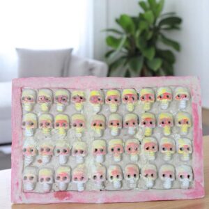 Wall Plate Of Fugurine Skulls Handcraft Mexican Culture Home Decor Prehispanic Vintage Rustic Clay  Antique Ancrestral Figurines