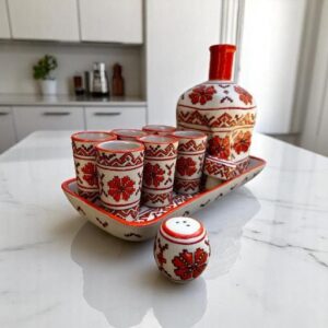 Tequila, Shot glass set, Tequila Guadalajara Or Mezcal Talavera Puebla  High Quality Pottery, Fathers day gift, Handcrafted in Mexico, 9 pzs