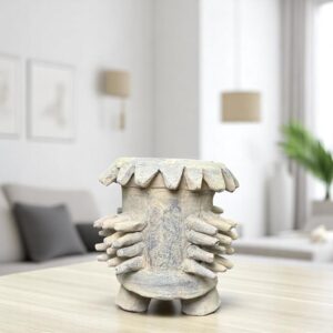 Vessels Offering Incense Dry Herbs Burner Handcraft Mexican Culture Home Decor Prehispanic Vintage Rustic Clay Antique Ancrestral Figurines