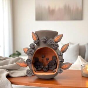 Filigrana Tealight Clay Mini Chimney, Candle Holder Artistic  Oaxaca México By Artisans Handmade Crafts, Home Decor Folk Art,  Pastillaje