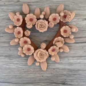 Filigrana Clay Heart Wall Hanging Ornament Artistic  Oaxaca México By Artisans Handmade Crafts, Home Decor Folk Art,  Pastillaje Technique