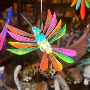 Hummingbird Statue Mexican Folk Art Alebrije Sculpture, Wooden  Decoration Figure, Made Of Wood And Carved By Hand