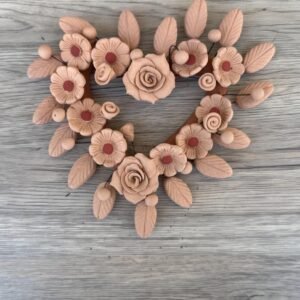 Filigrana Clay Heart Wall Hanging Ornament Artistic  Oaxaca México By Artisans Handmade Crafts, Home Decor Folk Art,  Pastillaje Technique