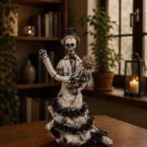 Couple Catrina, Dia De Los Muertos - Day Of The Dead, Human Skeleton, Mexican Catrina, Skull Sculpture,  Catrina Skeleton Figurine Ofrenda