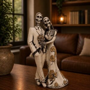 Couple Catrina, Dia De Los Muertos - Day Of The Dead, Human Skeleton, Mexican Catrina, Skull Sculpture,  Catrina Skeleton Figurine Ofrenda