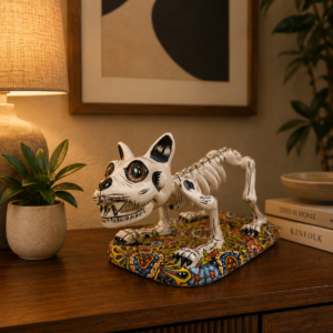 Talavera Cat Made Of Ceramic From Puebla