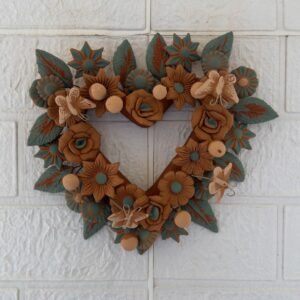 Filigrana Clay Heart Wall Hanging Ornament Artistic  Oaxaca México By Artisans Handmade Crafts, Home Decor Folk Art,  Pastillaje Technique