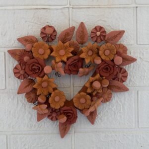 Filigrana Clay Heart Wall Hanging Ornament Artistic  Oaxaca México By Artisans Handmade Crafts, Home Decor Folk Art,  Pastillaje Technique
