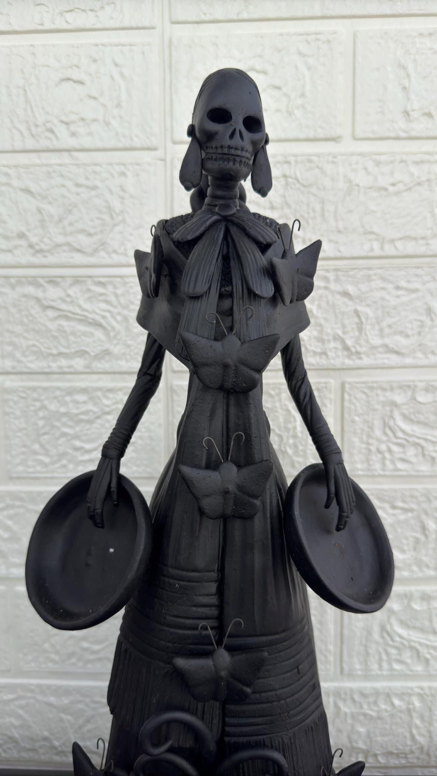 18  Catrina Michoacán Original Clay Handcrafted Frida Kahlo Doll  Day Of The Dead  Human Skeleton  Mexican Decorations  Sugar Skull - Image 2