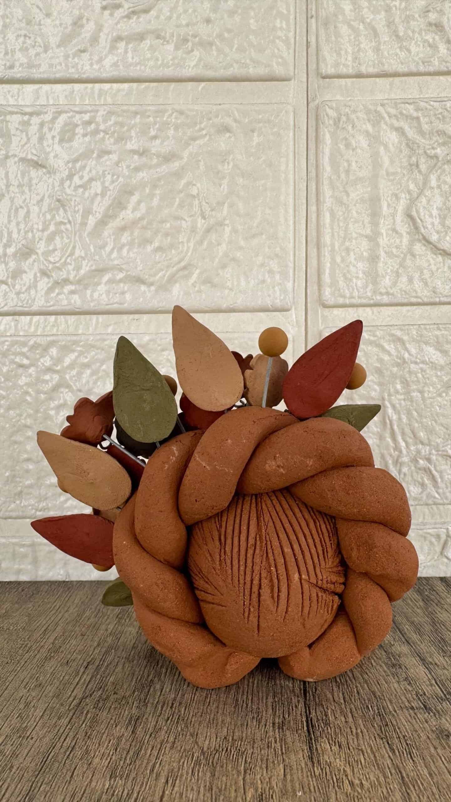 Pigment Clay Skull Día De Los Muertos Frida Artistic Oaxaca México By Artisans Handmade Crafts, Home Decor Folk Art, Pigmentos Naturales - Image 3