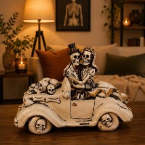 Catrina, Day Of The Dead, Human Skeleton Mexican Catrina, Skull Sculpture, Skeleton Couple, Día De Los Muertos Ofrenda Home Decor