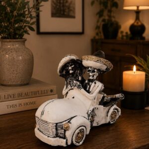 Catrina, Day Of The Dead, Human Skeleton Mexican Catrina, Skull Sculpture, Skeleton Couple, Día De Los Muertos Ofrenda Home Decor