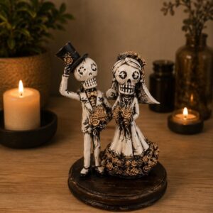 Catrina, Day Of The Dead, Human Skeleton Mexican Catrina, Skull Sculpture, Skeleton Couple, Día De Los Muertos Ofrenda Home Decor