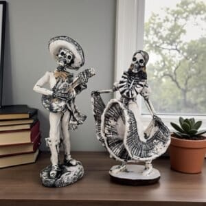 Catrina, Day Of The Dead, Human Skeleton Mexican Catrina, Skull Sculpture, Skeleton Couple (2), Día De Los Muertos Ofrenda Home Decor