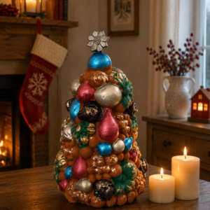 Handcrafted Clay Christmas Tree, Metepec Pottery, Hand Painted Holiday Decor, Folk Art Christmas Decor, Tabletop Tree, Árbol de Navidad